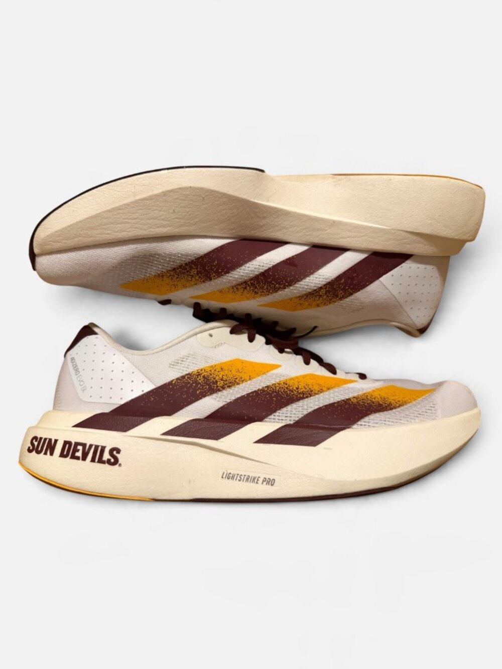 ADIDAS Adizero Evo SL Arizona State ASU Sun Devils Running Shoes Mens 9
